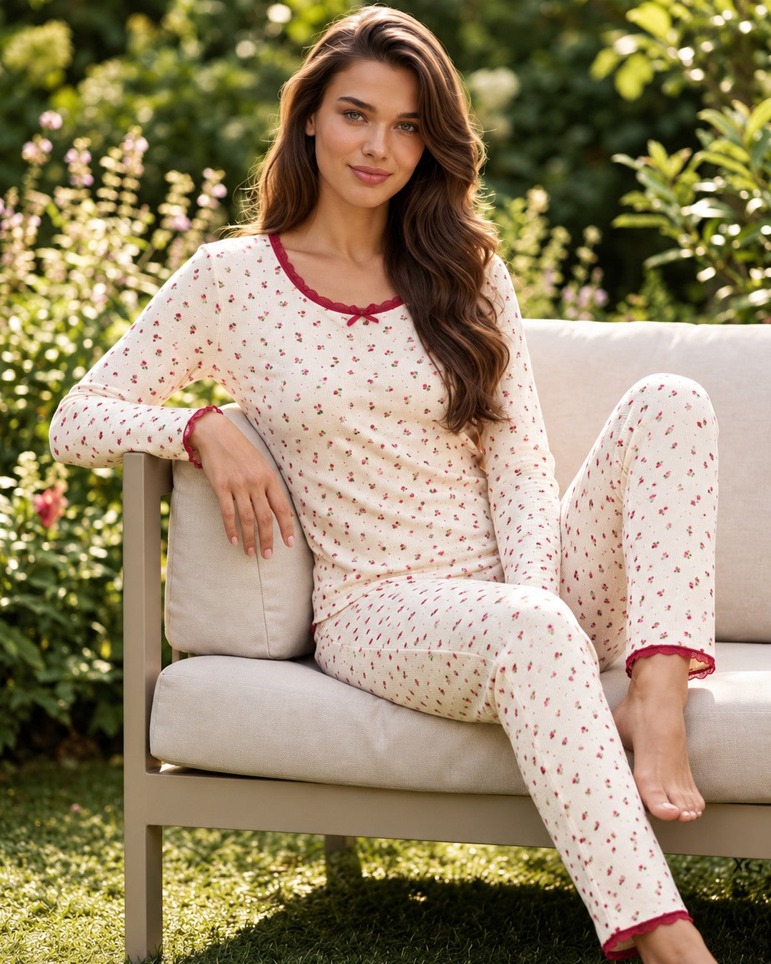 Nightwear - Beige - front view