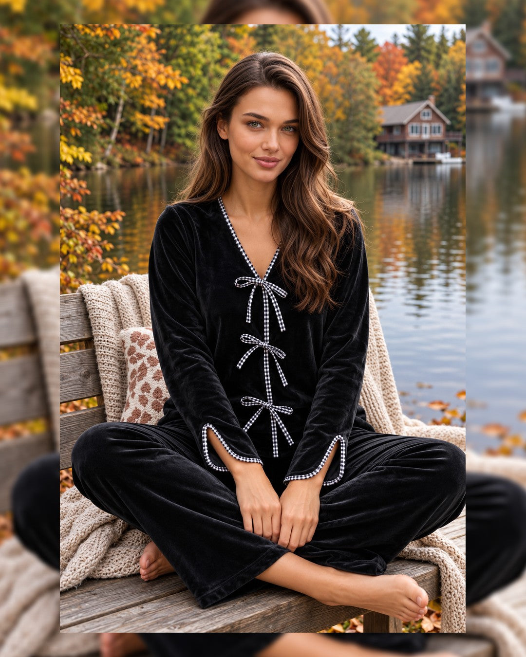 Nightwear - Black - front view