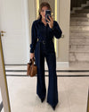 Overall + Belt - Denim - front view