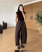 Pants - Brown - front view