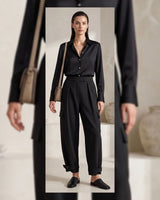 Pants - Black - front view