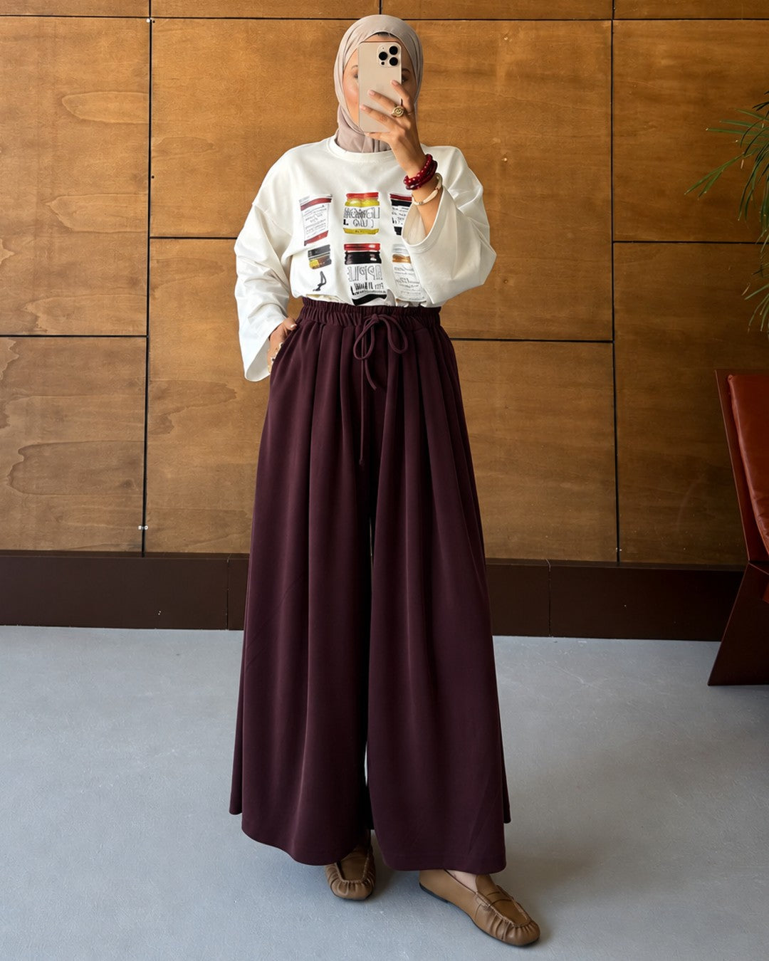 Pants - Purple - front view