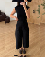 Pants - Black - front view