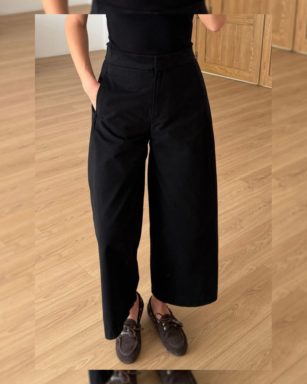 Pants - Black - front view