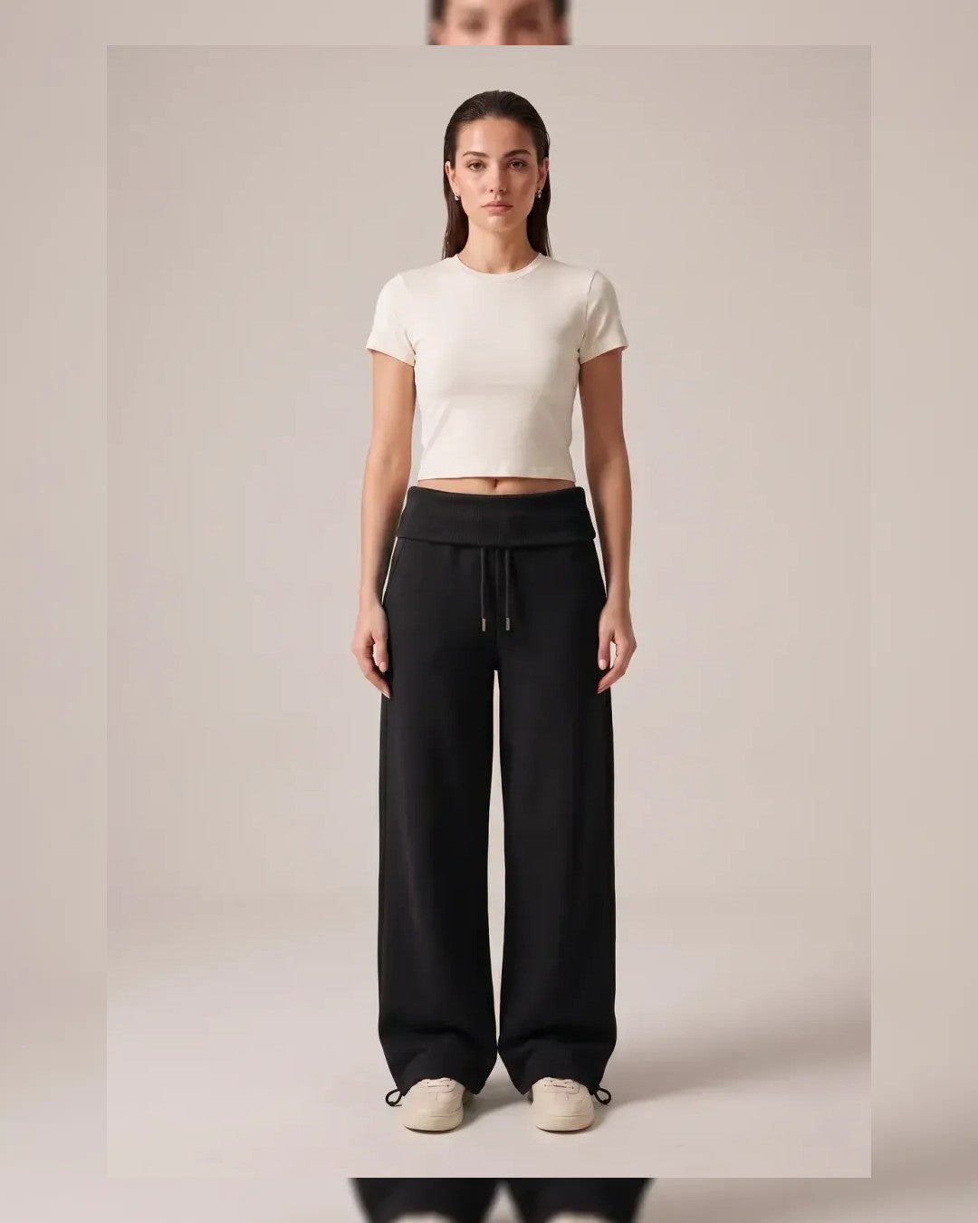 Pants - Black - front view