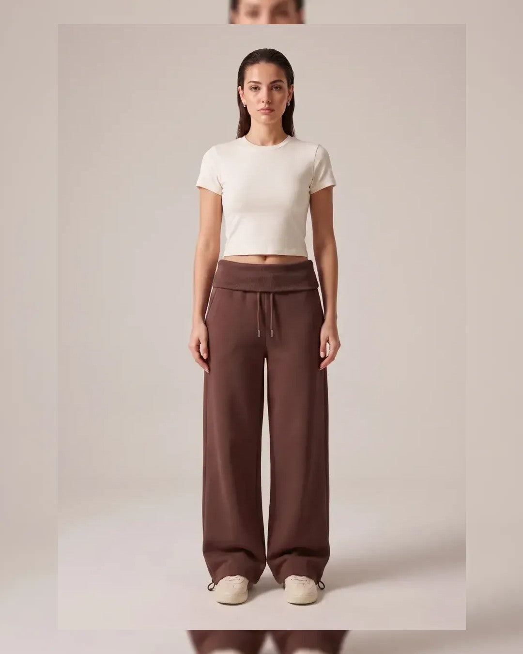 Pants - Brown - front view