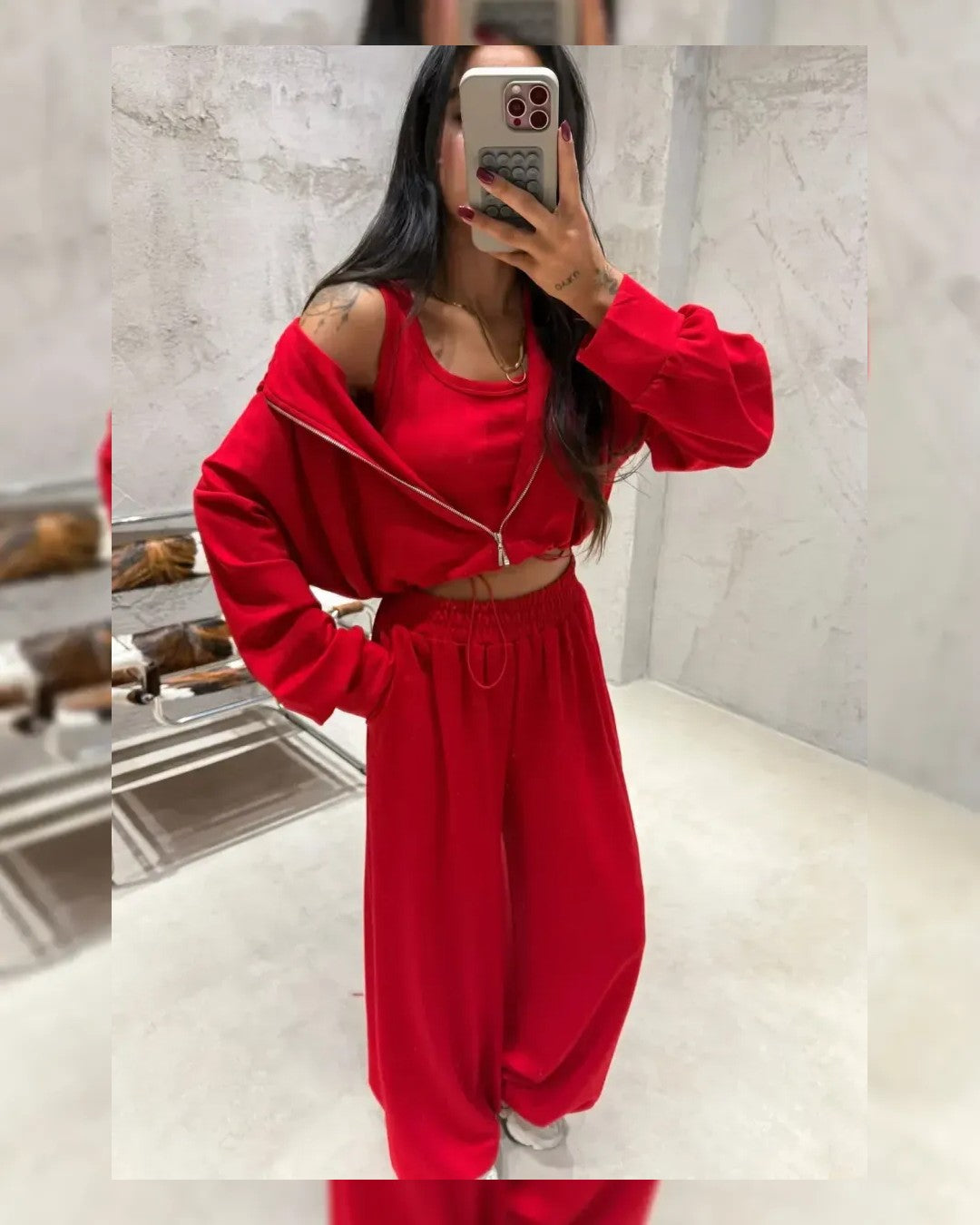 Set 3PC - Red - front view