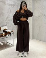 Set 3PC - Brown - front view