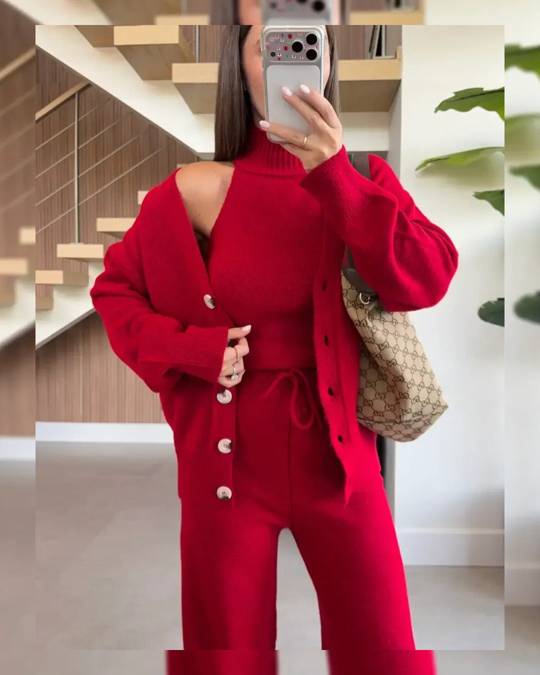 Set 3PC - Red - front view