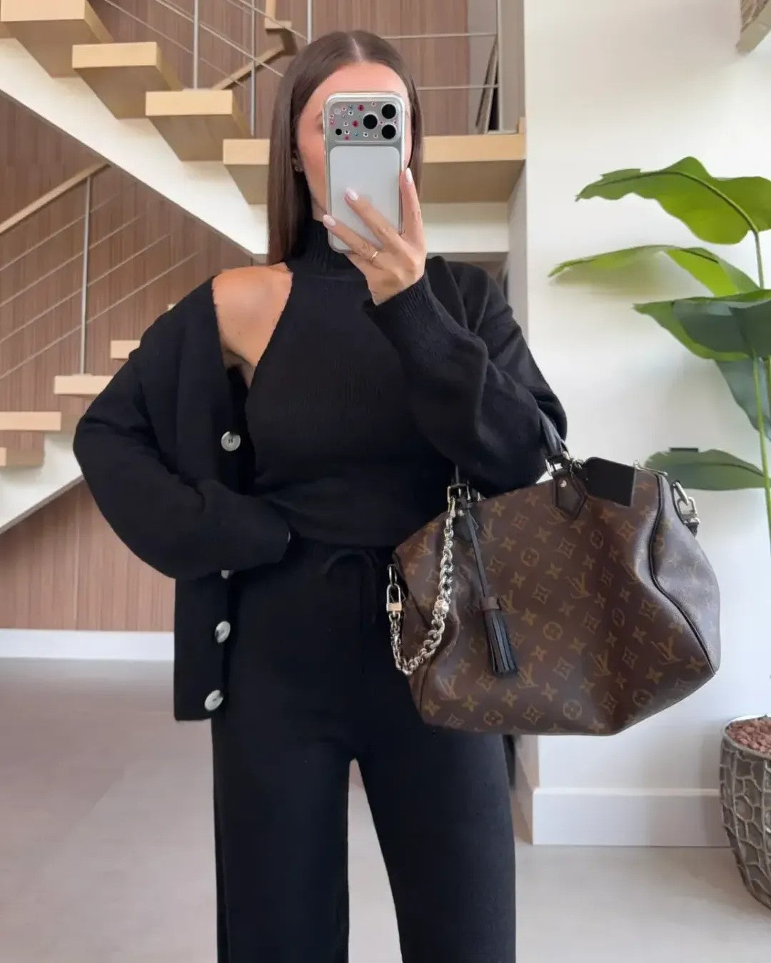 Set 3PC - Black - front view