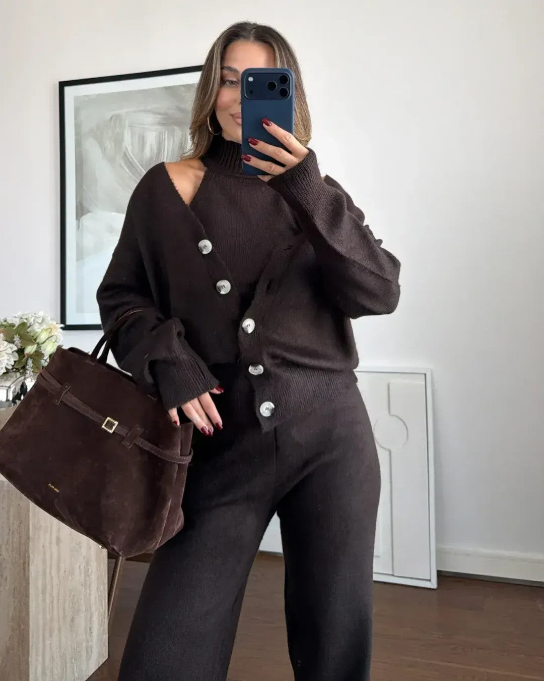 Set 3PC - Brown - front view