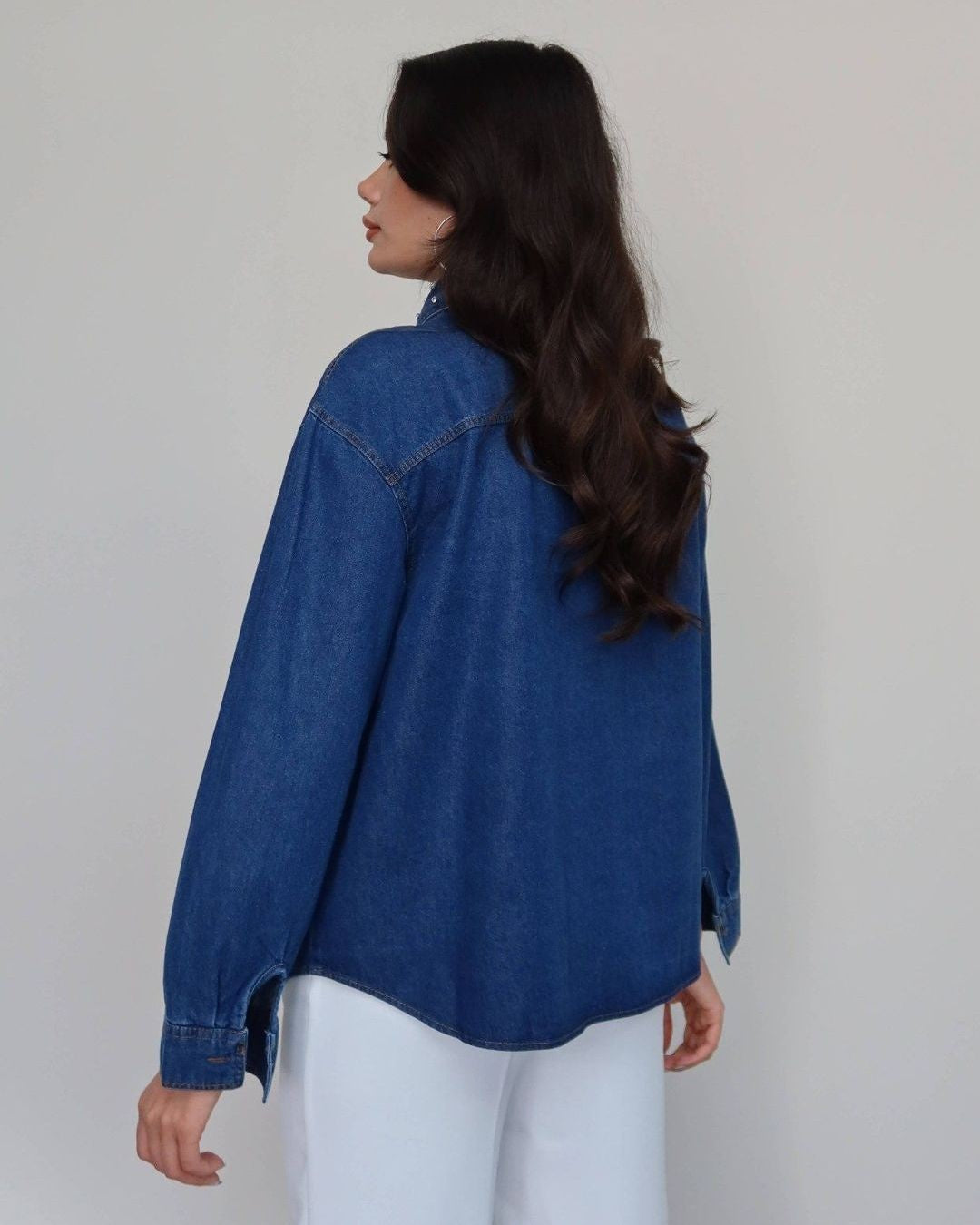 Shirt + Belt - Denim - back view
