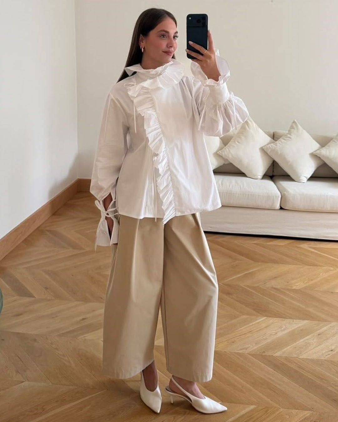 Shirt - White - front view