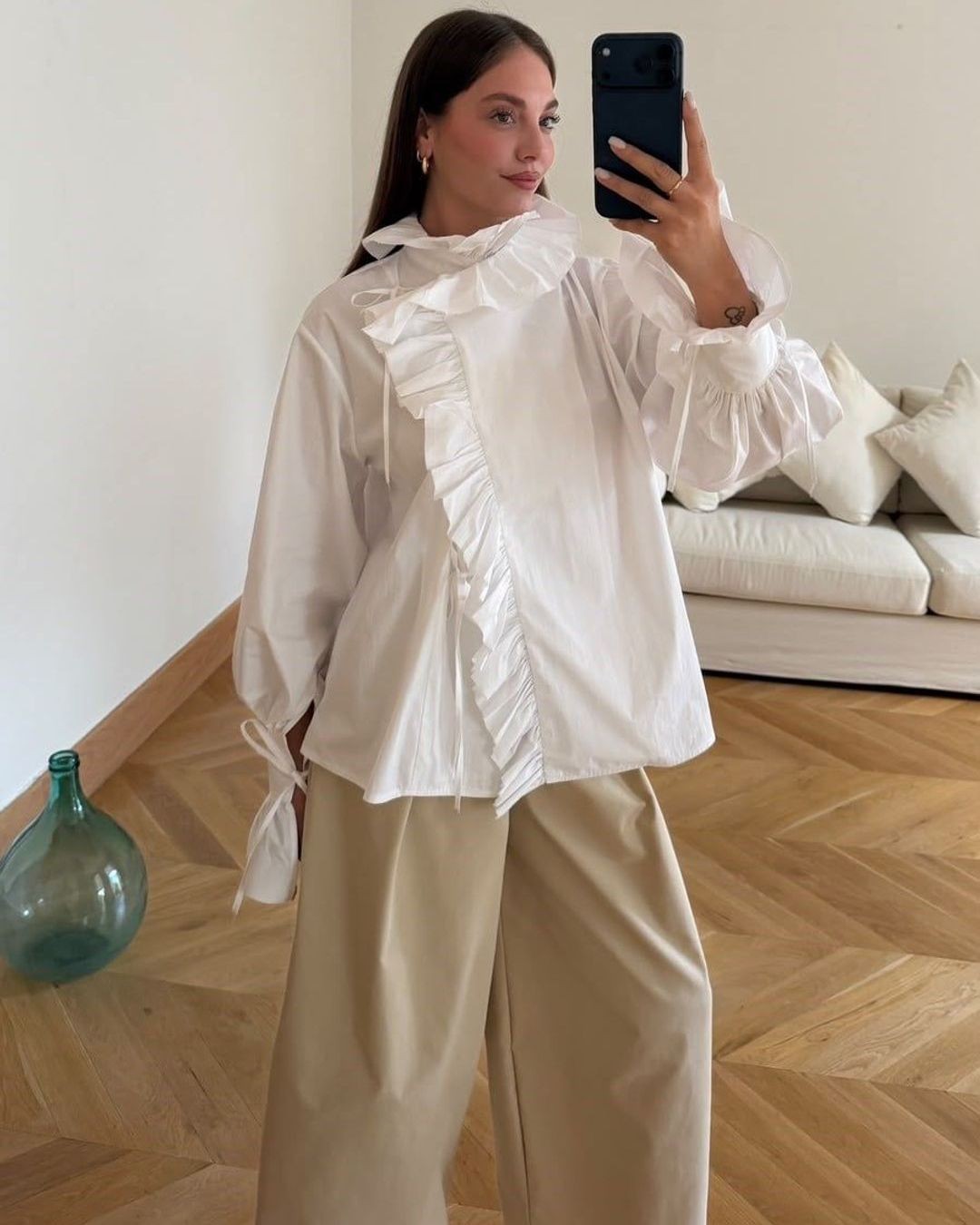 Shirt - White - front view