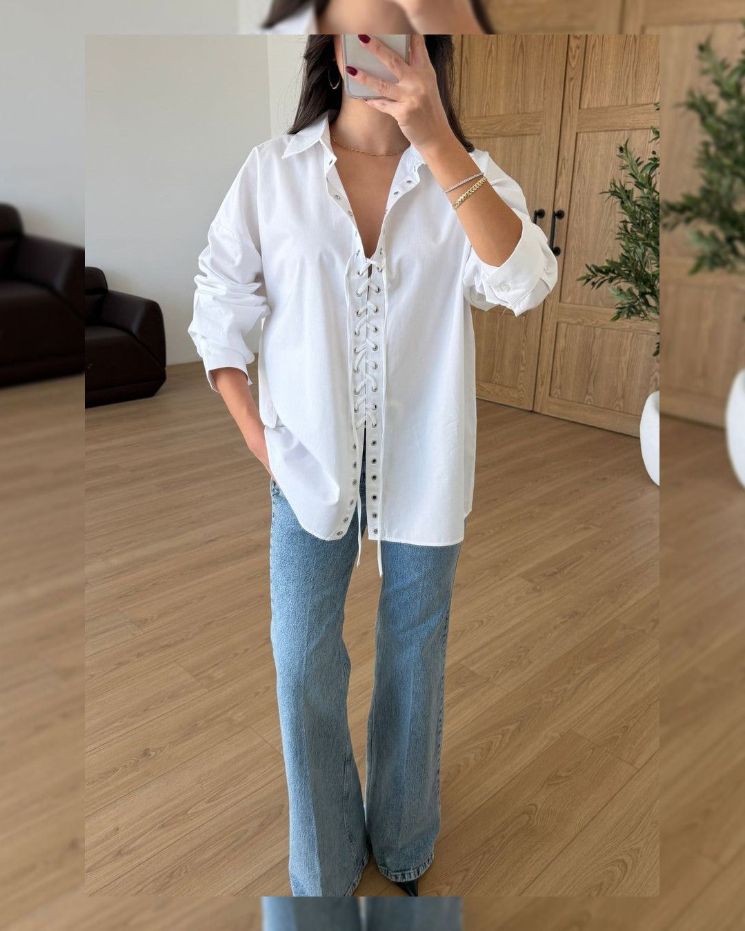 Shirt - White - front view