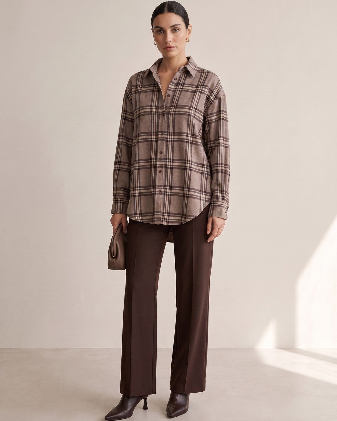 Shirt - Light Brown - front view