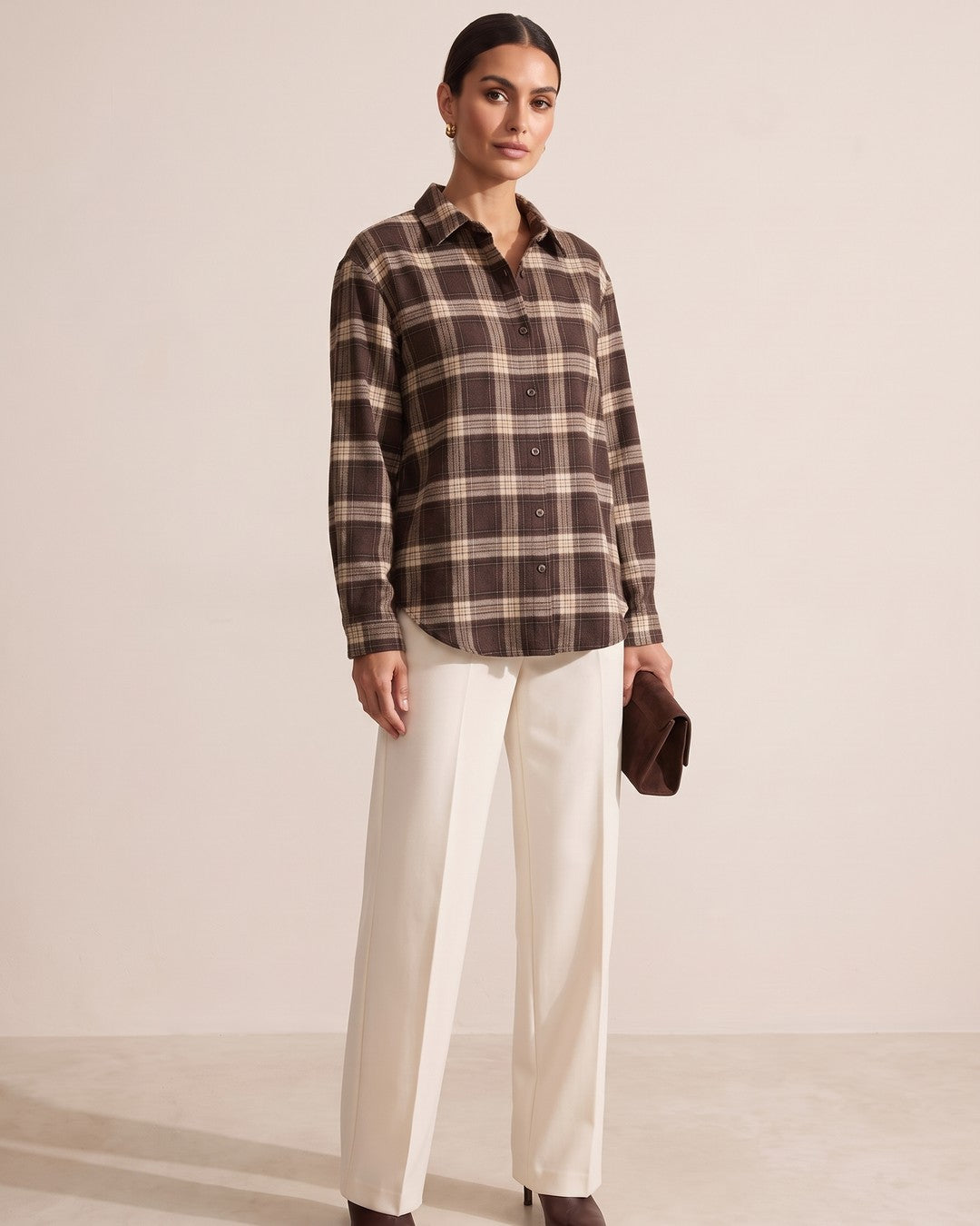 Shirt - Brown - front view