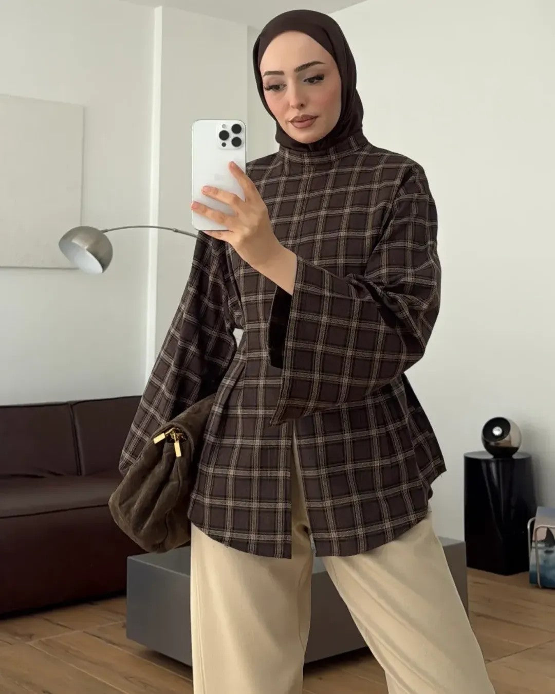 Shirt - Brown - front view