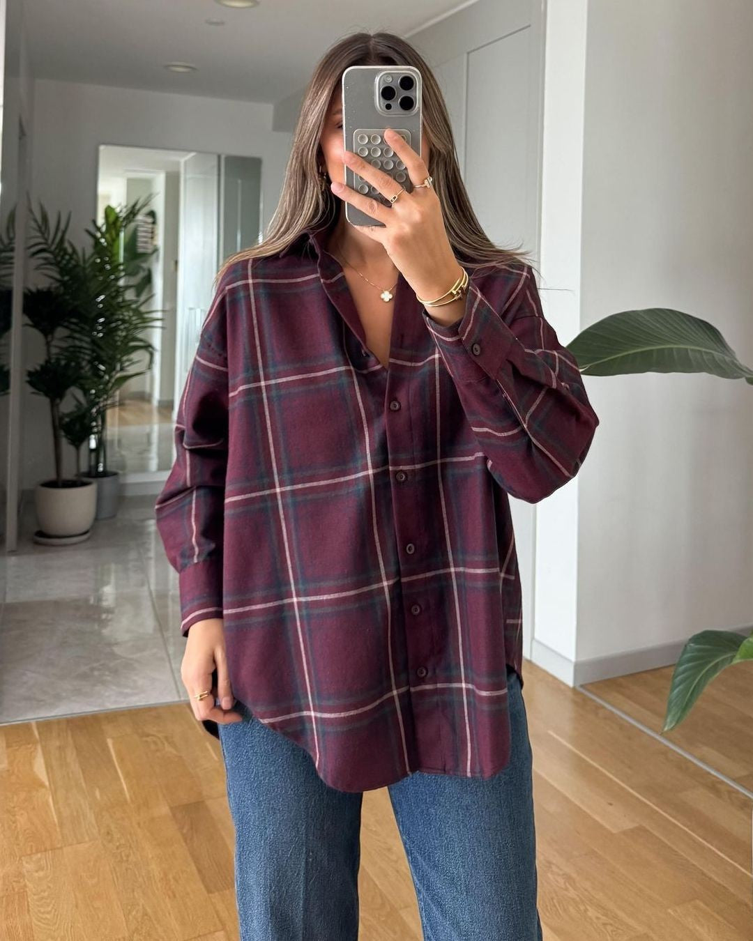 Shirt - Burgundy - front view