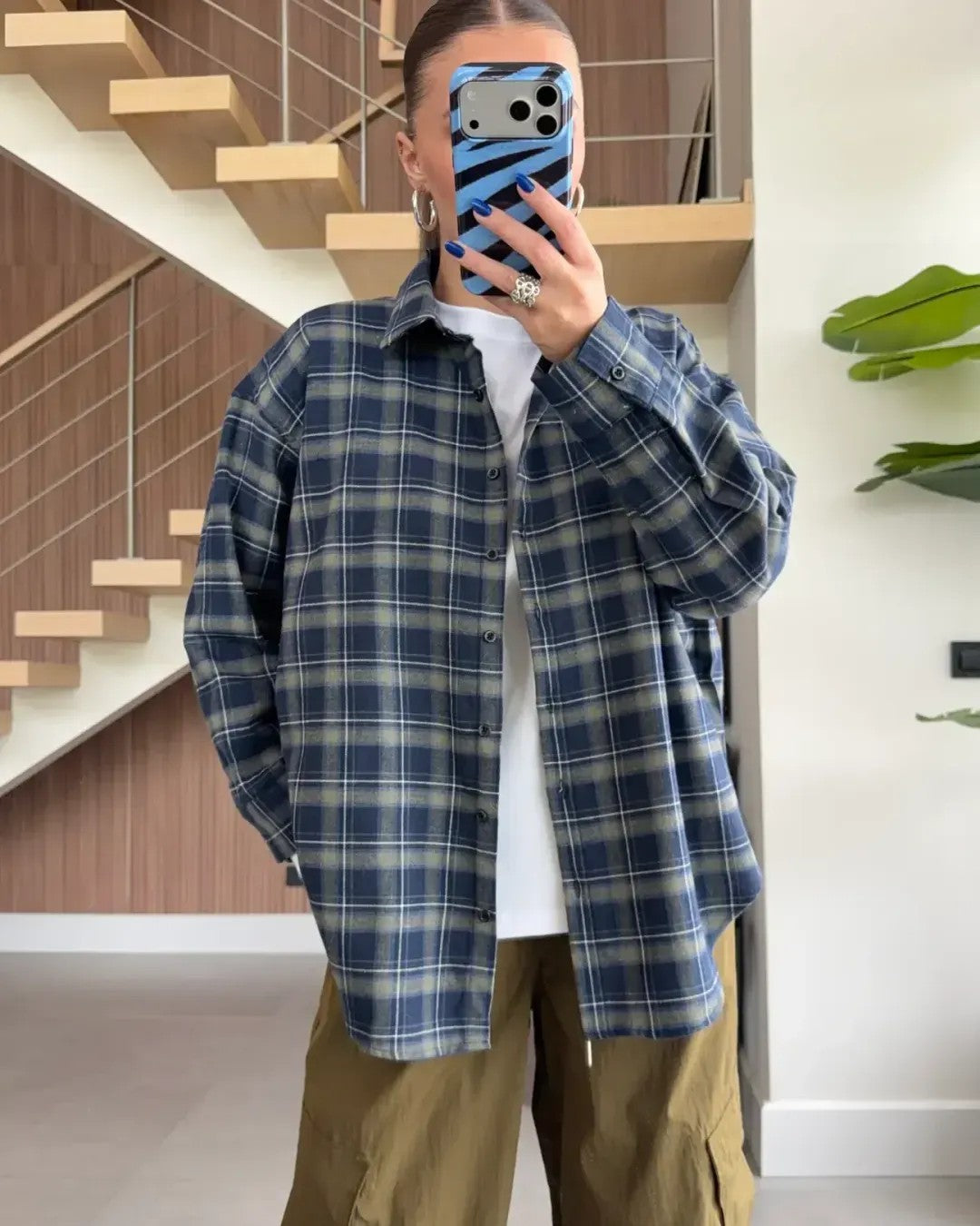 Shirt - Navy - front view