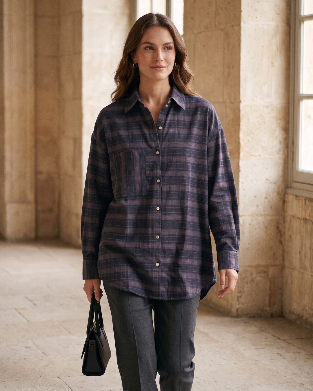 Shirt - Purple - front view