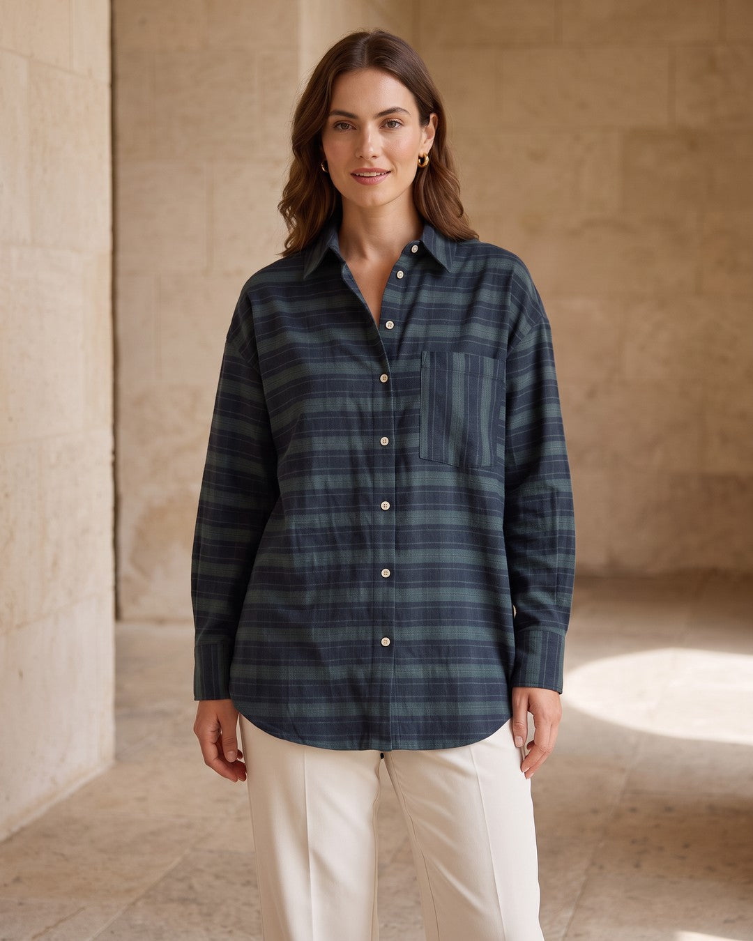 Shirt - Navy - front view