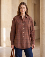 Shirt - Brown - front view