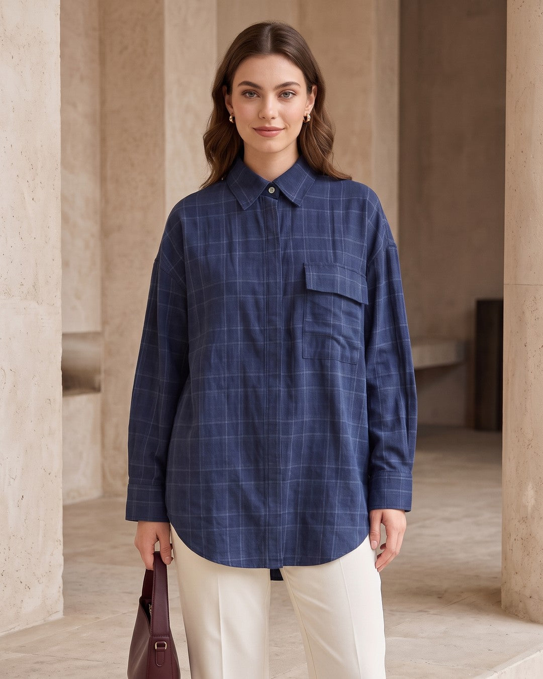 Shirt - Navy - front view