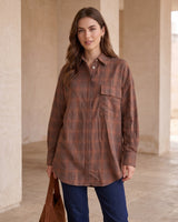 Shirt - Brown - front view