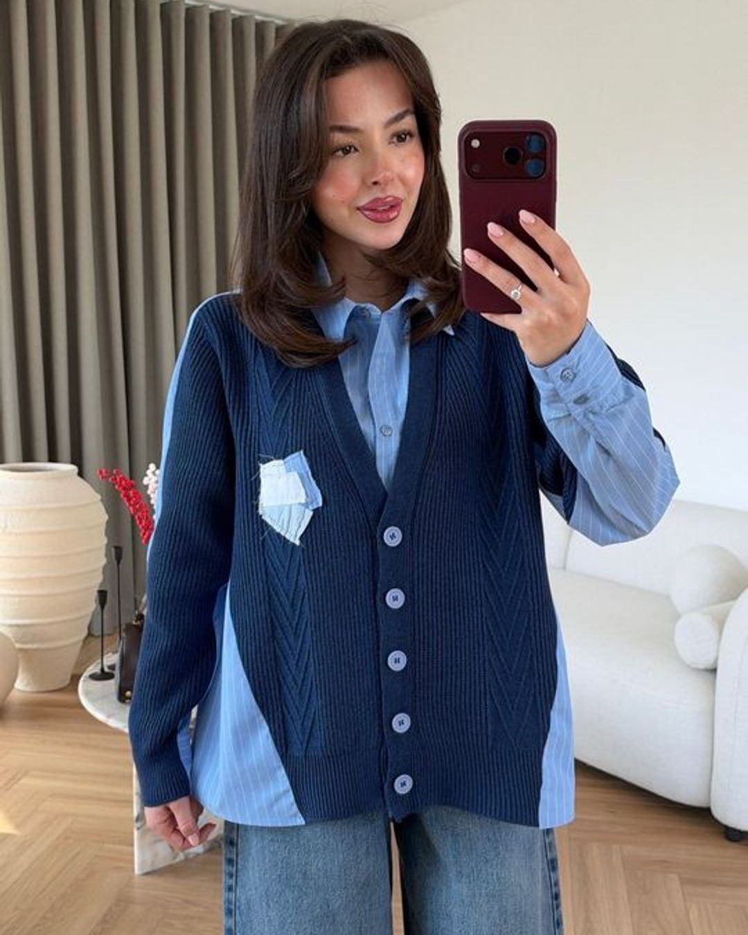 Shirt - Navy - front view