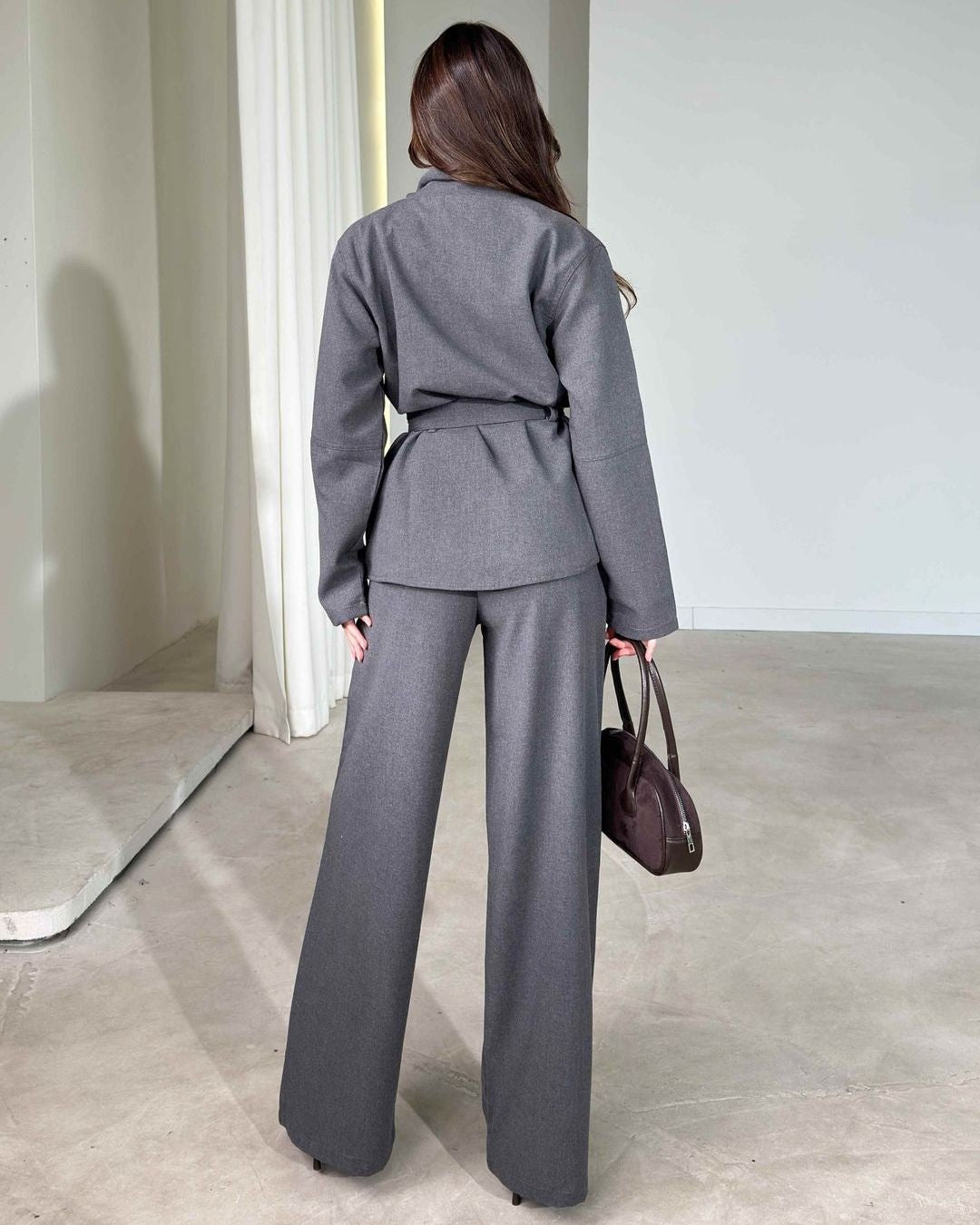 Suit - Dark Grey - back view
