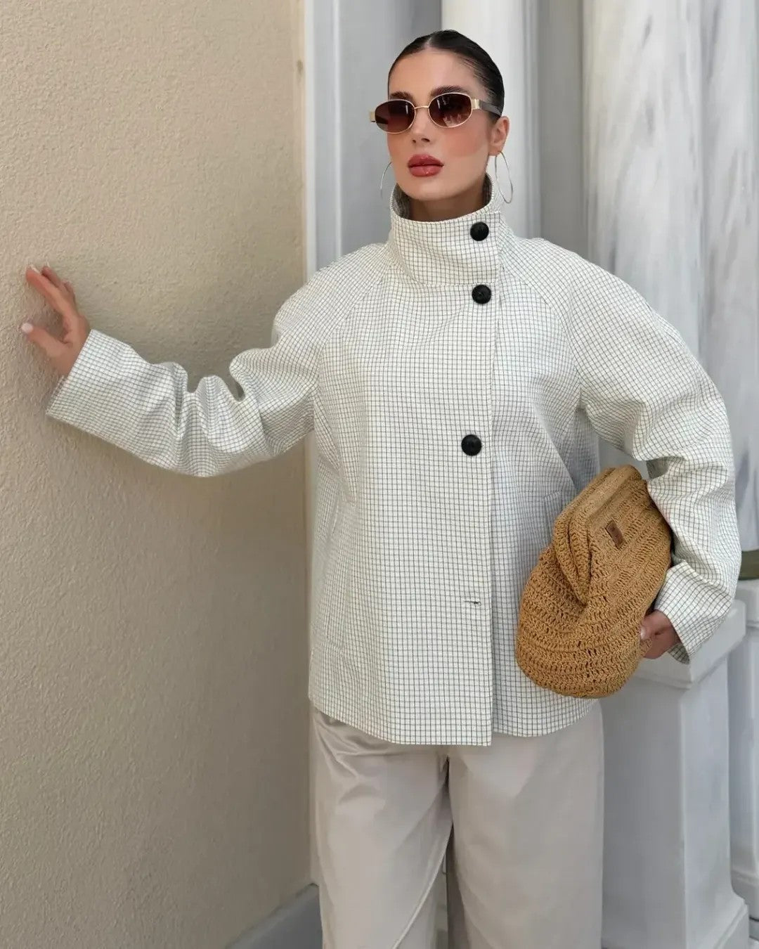 The Check Jacket - front view