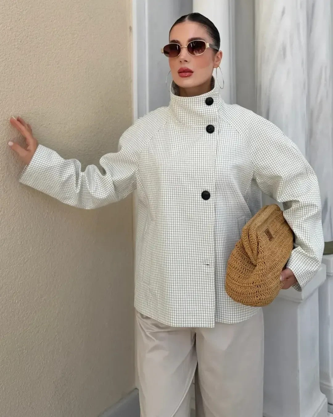 The Check Jacket - front view