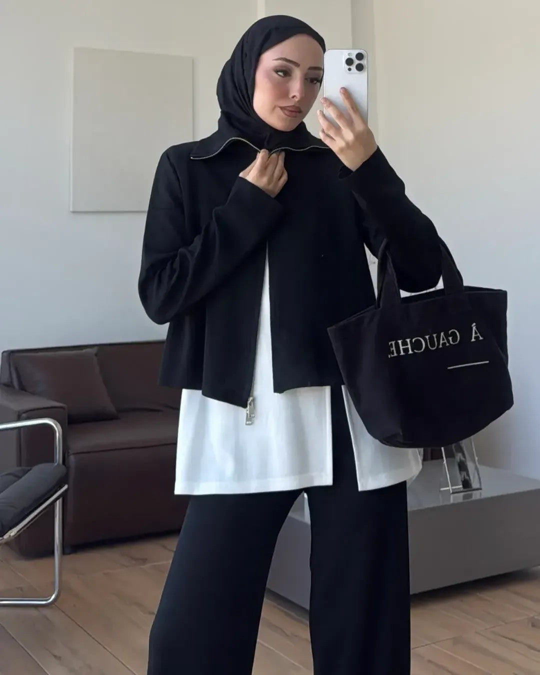 The Go-To 3PCS Set - Black - front view