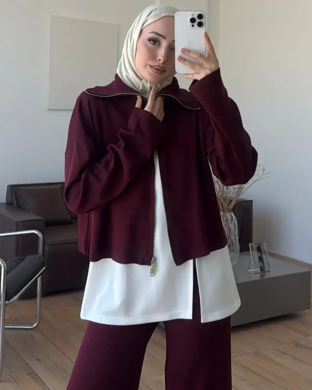 The Go-To 3PCS Set - Purple - front view
