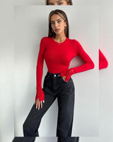 Top - Red - front view