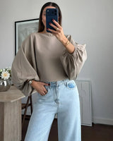 Top - Beige - front view