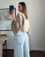 Top - Beige - back view