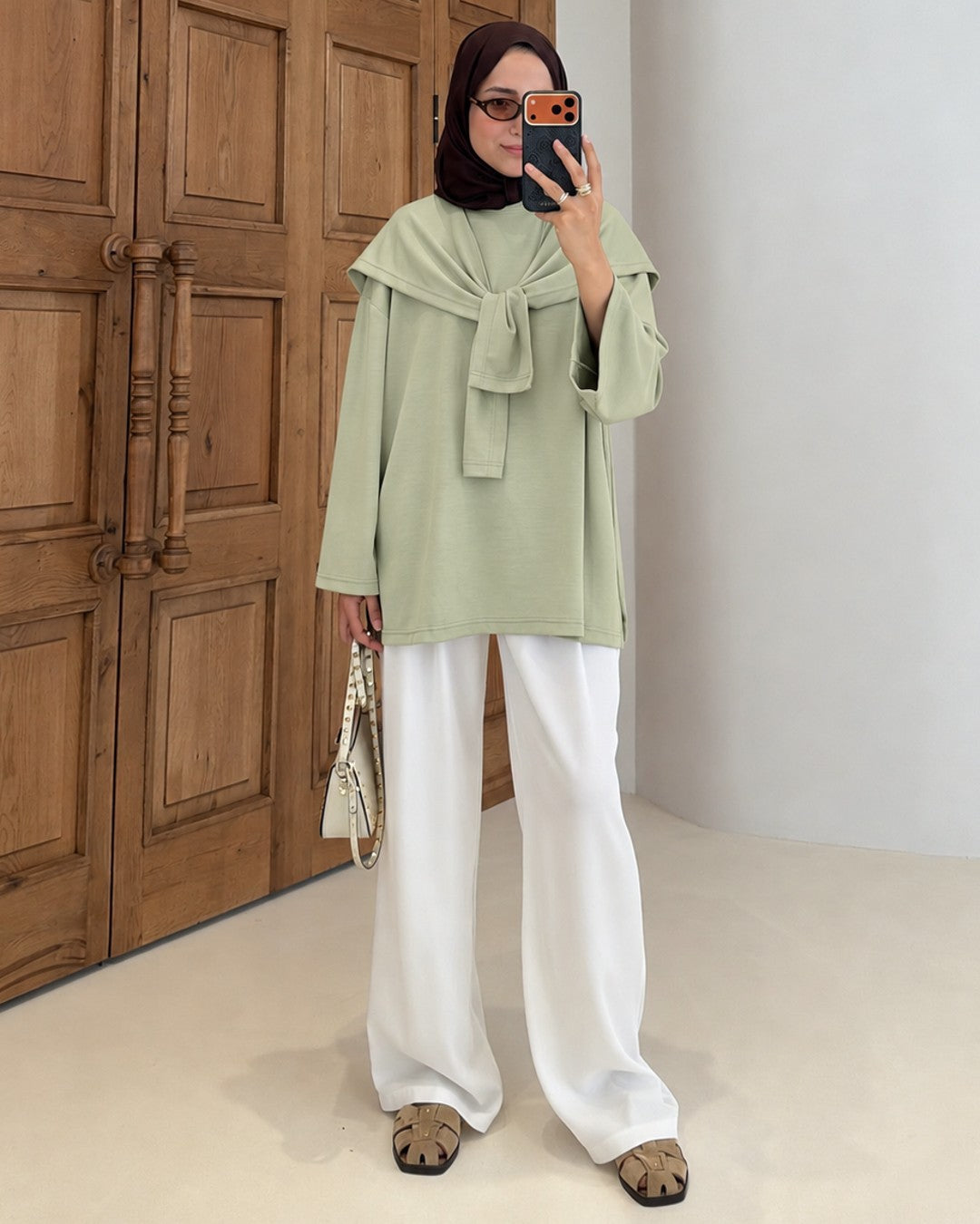 Top - Pistachio - front view