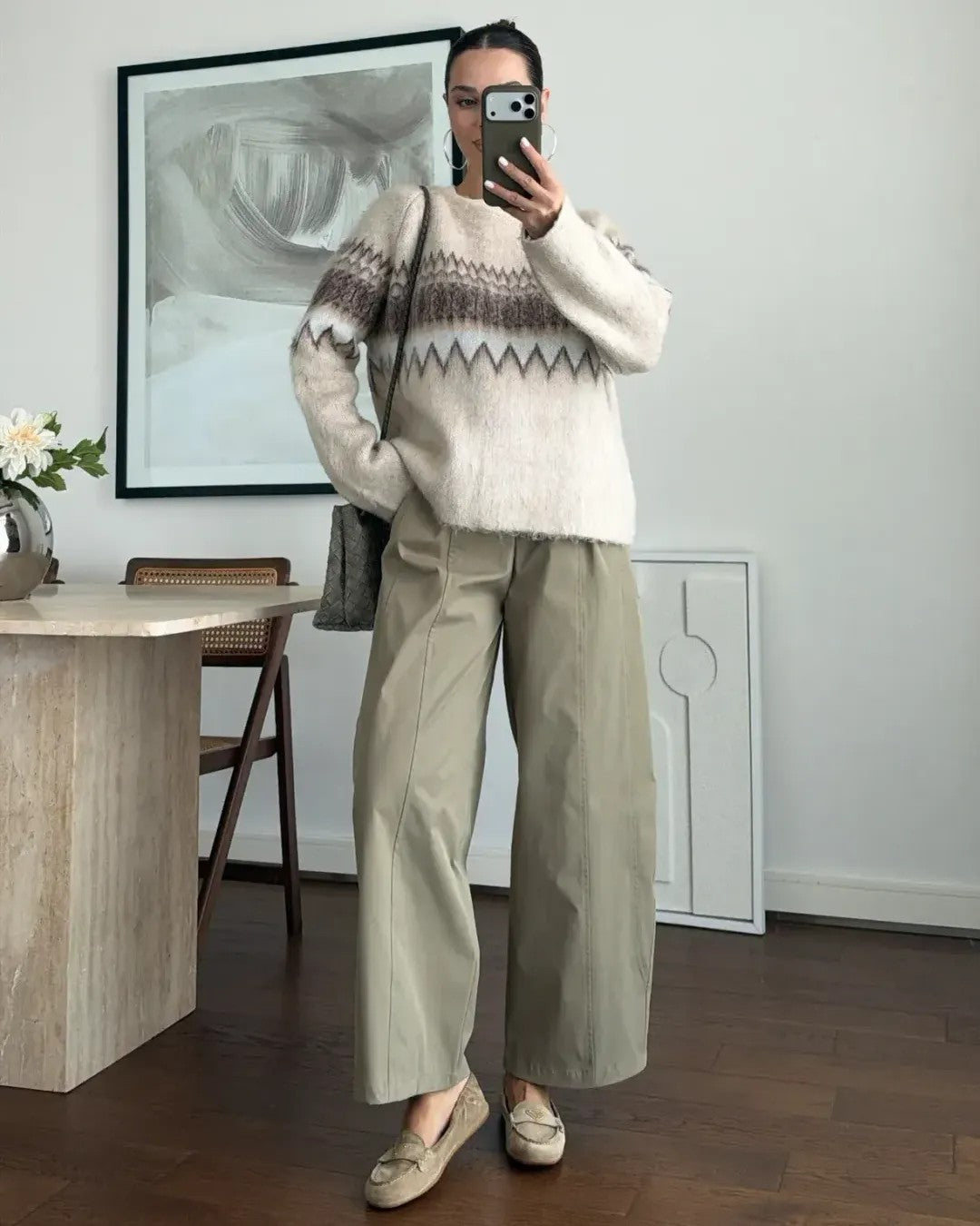 Top - Beige - front view
