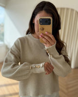 Top - Beige - front view