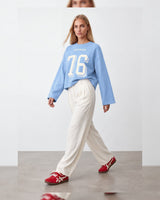 Top - Blue - three-quarter view