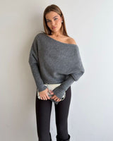 Top - Dark Grey - front view