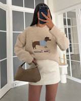 Top - Beige - front view