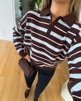 Top - Brown - front view