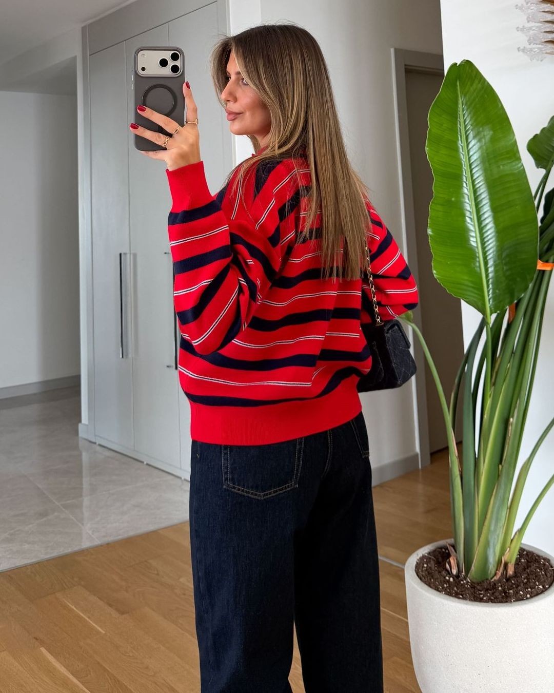 Top - Red - back view
