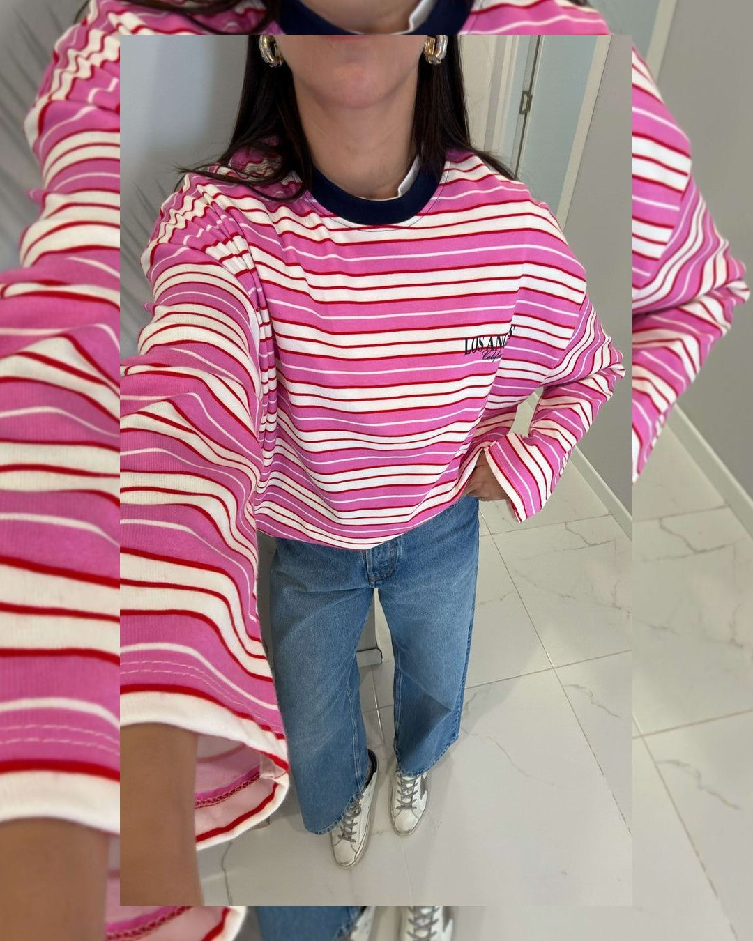 Top - Pink - front view