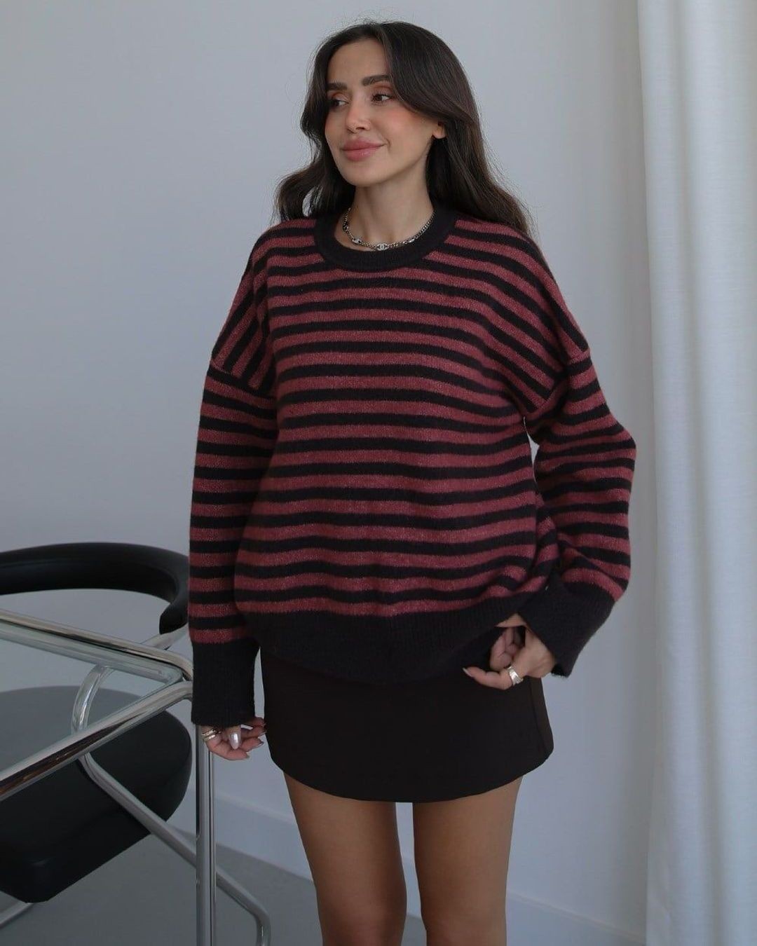 Top - Burgundy - front view