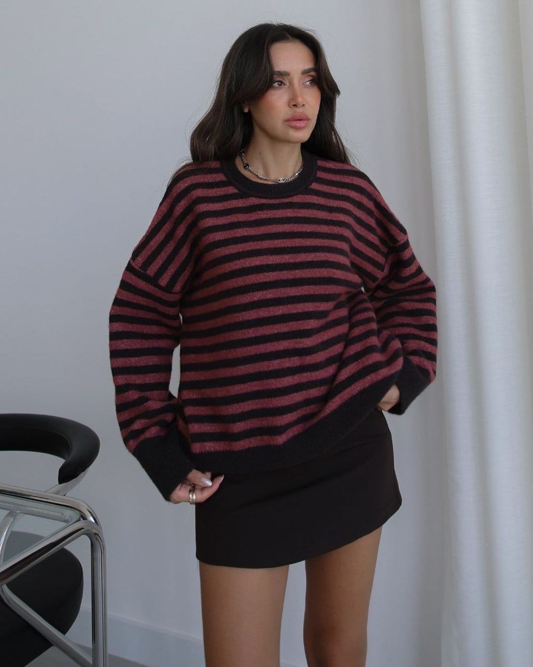 Top - Burgundy - front view