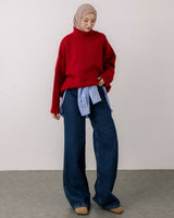 Must Have Turtleneck Sweater - Red - front view